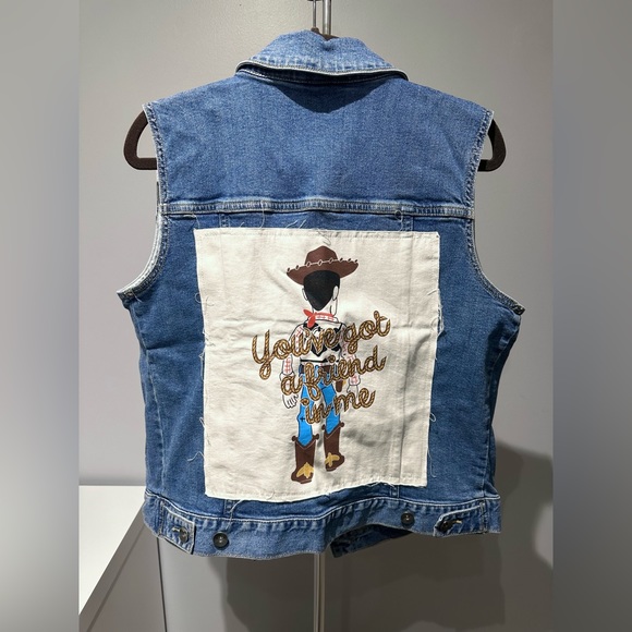 Disney Toy Story Woody Jean jacket vest - Picture 2 of 5